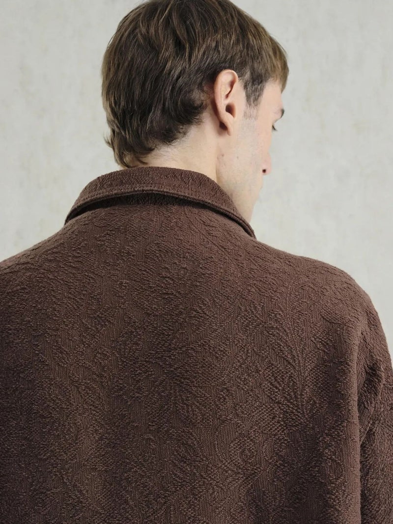 GIESTO Textured Jacquard Cotton Jacket - Image 4